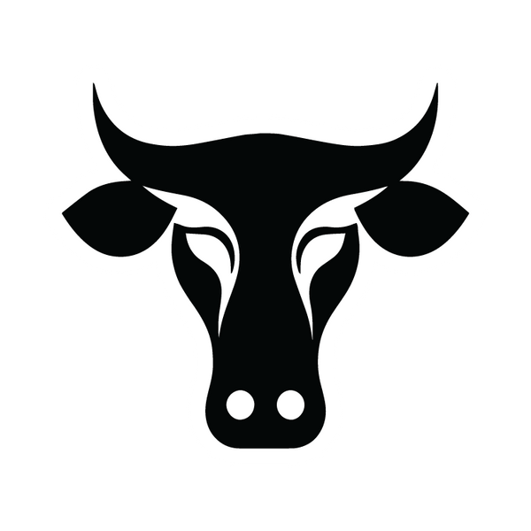 Bull Head Logo Sticker